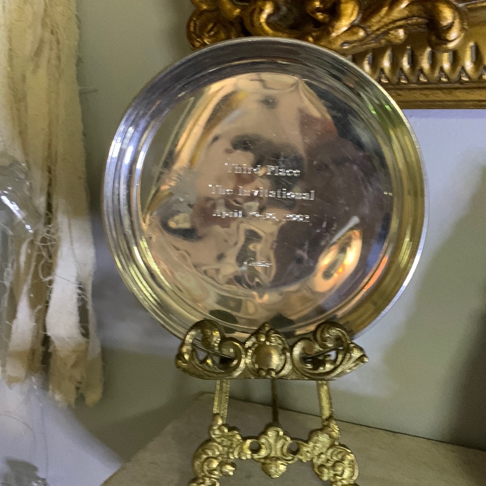 *RARE* Cartier Pewter 7” Trophy Plate